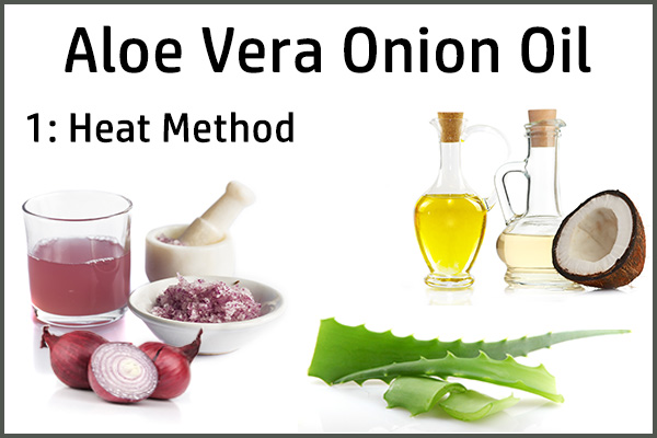 prepare aloe vera-onion oil at home using heat method
