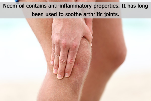 neem oil can help manage and soothe arthritic inflammation