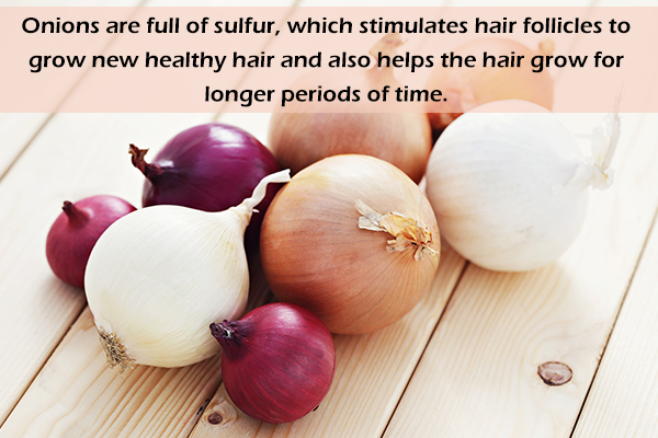 onion benefits hair growth