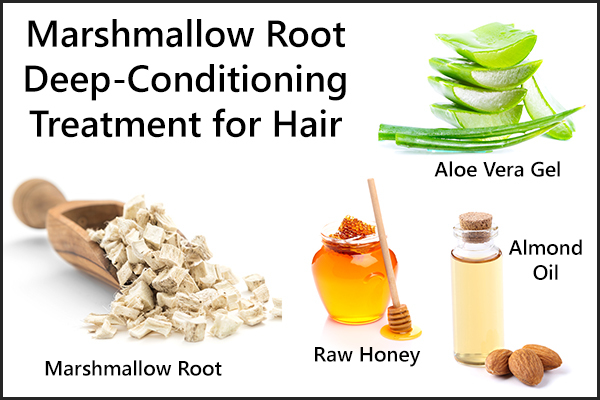 deep-conditioning hair treatment using marshmallow root