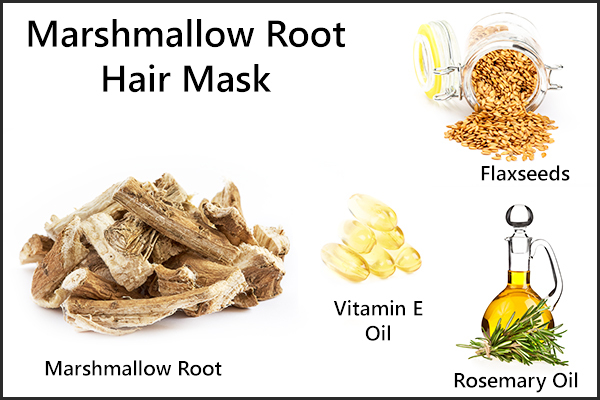 how to make and use marshmallow root hair mask 