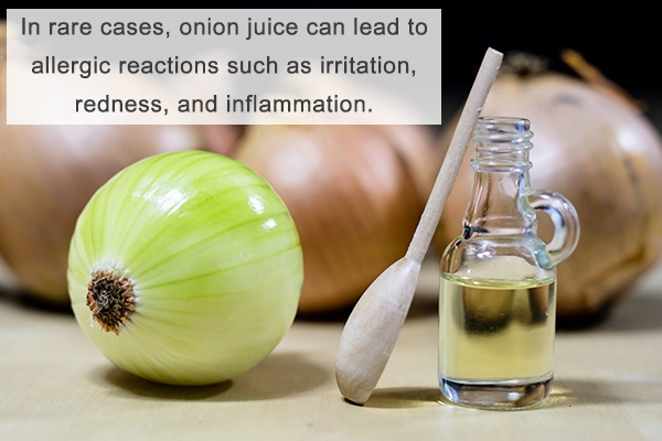 potential side effects of onion juice on hair