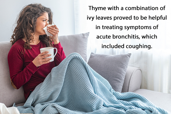 thyme consumption can help relieve coughing