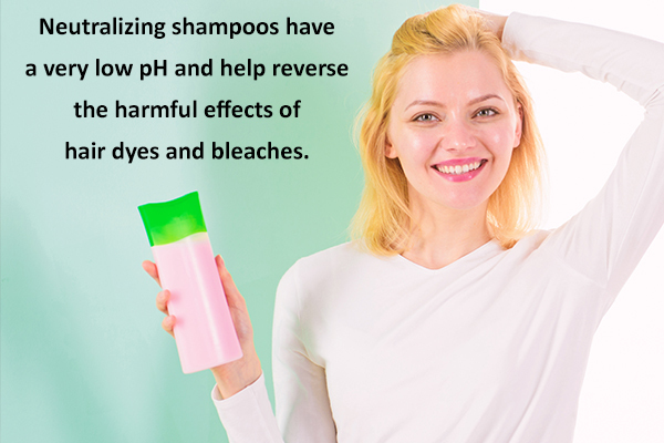 neutralizing shampoos can help reverse effects of hair products