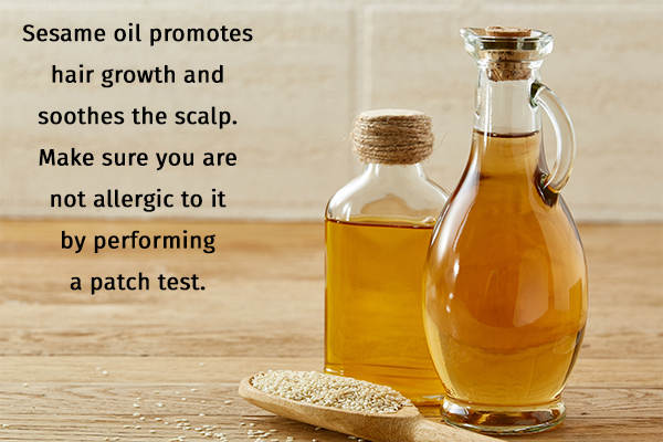 can sesame oil be used on hair on a daily basis?