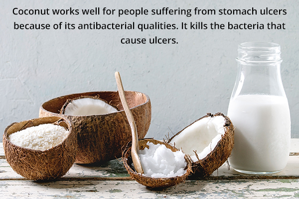 coconut consumption can work wonders in soothing stomach ulcer
