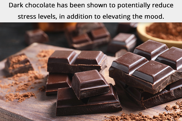 eating dark chocolate can help elevate your mood