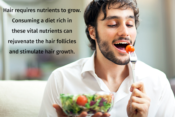 dietary recommendations to stimulate hair growth in men