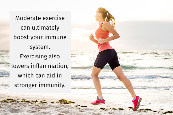 regular exercise can help strengthen your immune system
