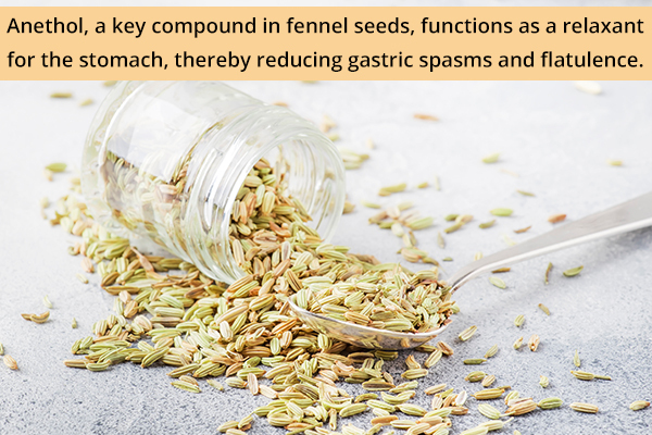 fennel seeds usage can help fix high acidity levels