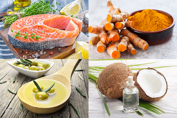 salmon, turmeric, olive oil, etc. can help prevent alzheimer's disease