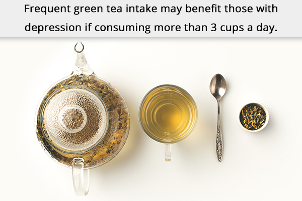 frequent green tea intake can benefit those with depression