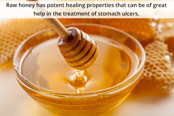 honey consumption can help in stomach ulcer management