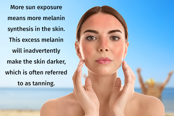 how does sun exposure darken your skin?