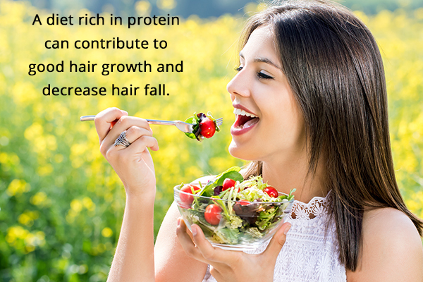 certain dietary modifications can help decrease hair fall