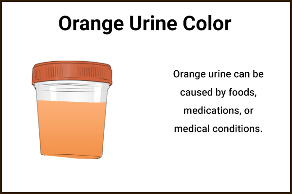 what ailments can orange color urine indicate?