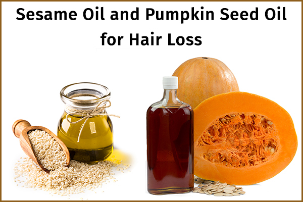 sesame oil combined with pumpkin seed oil can be used for hair care