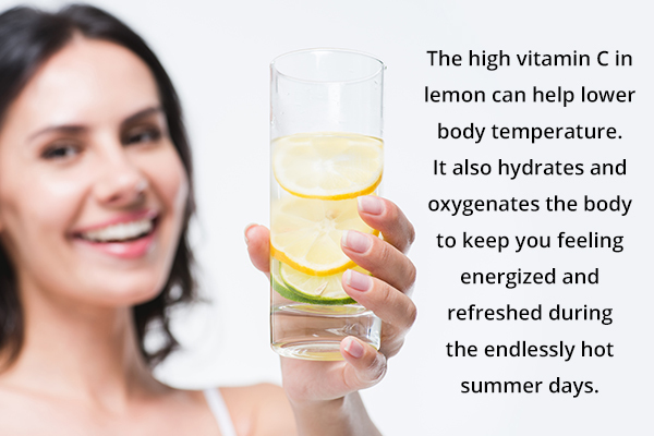 sip on some lemon drink to soothe heat stress