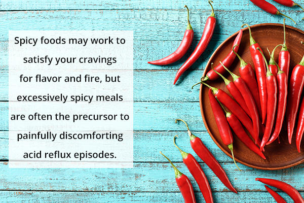 avoid consuming spicy foods to prevent acidity issues