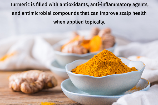 using turmeric topically can boost hair growth in men