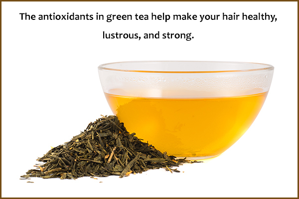 try using a green tea mask to improve hair texture