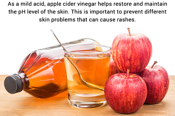 what makes apple cider vinegar suitable to heal skin rashes?