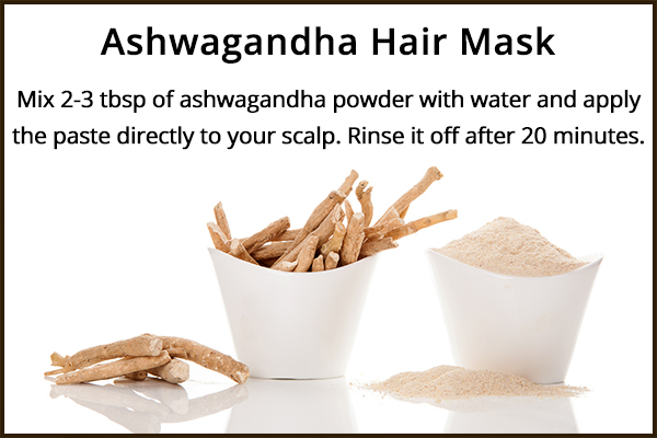 how to prepare and apply ashwagandha hair mask