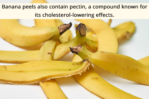 banana peel usage can help reduce excess cholesterol in the body