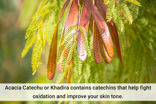 khādira can help improve your skin tone