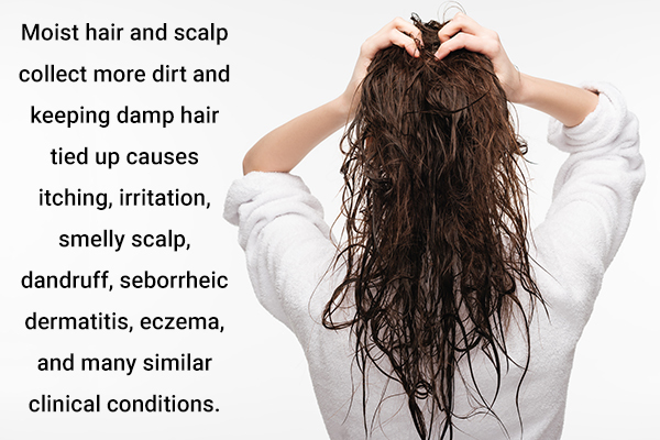 hair issues associated with damp hair