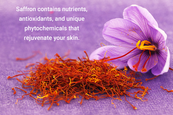 saffron can help rejuvenate your skin and acquire a wheatish skin tone