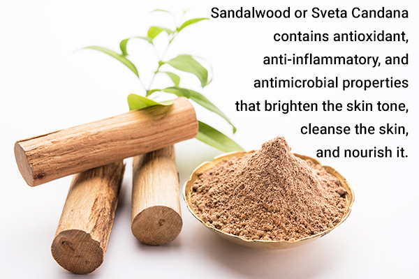 sandalwood can help you achieve a wheatish skin tone