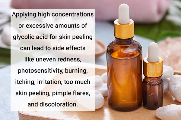 possible side effects of glycolic acid on skin