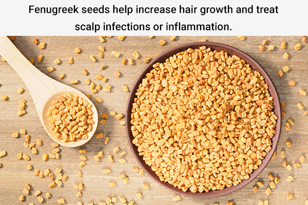 fenugreek seeds are beneficial for hair growth