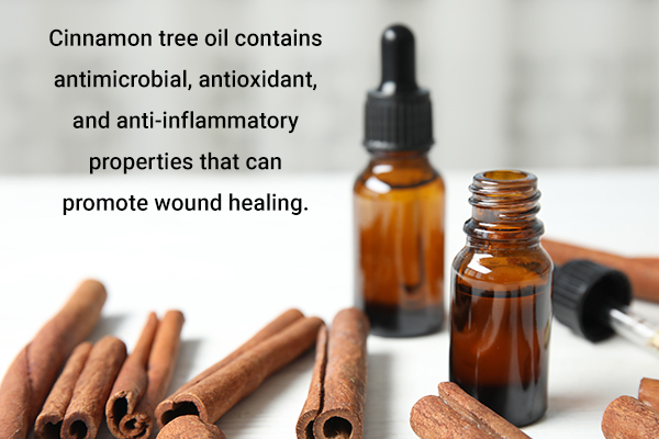 cinnamon tree oil can be used to help soothe minor wounds