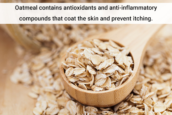 a colloidal oatmeal bath can help soothe insect bites