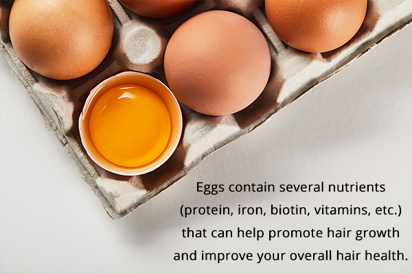 eggs consumption can reduce hair loss and boost hair regrowth