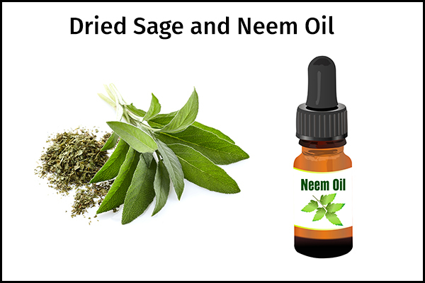 using a mix of dried sage and neem oil could help manage lipoma