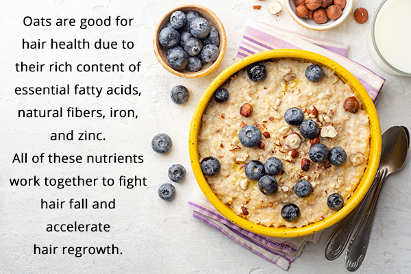 oats are generally considered good for hair health