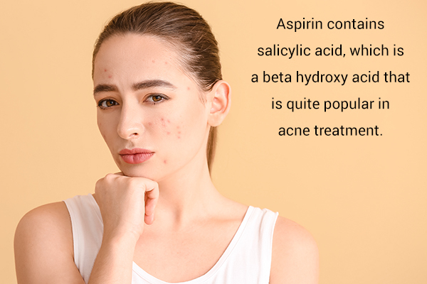 aspirin usage can help with acne