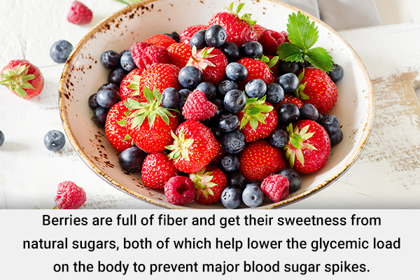 eating berries is beneficial for people suffering from diabetes
