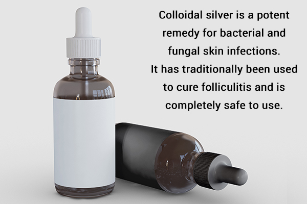 colloidal silver can help manage folliculitis