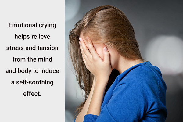 emotional crying can help reduce excess stress levels