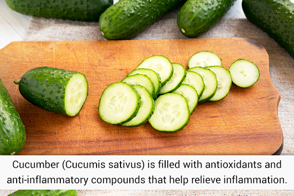 topical usage of cucumbers can help soothe poison ivy rashes