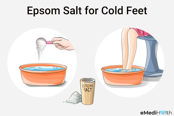 Epsom salt can also help cure cold feet