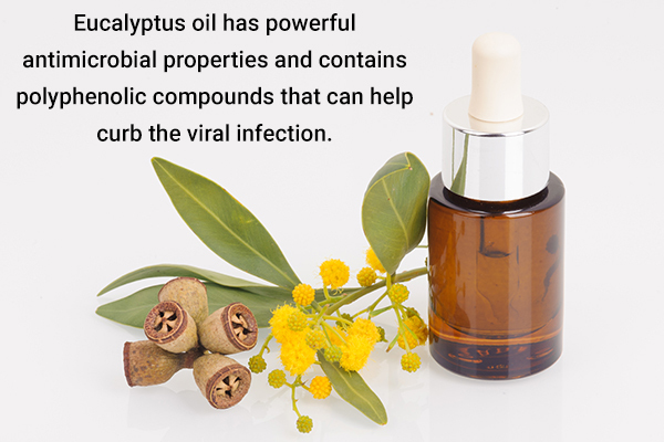 try using eucalyptus oil to aid relief from herpes