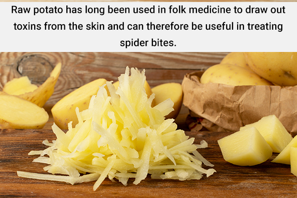 potato usage can be helpful in treating spider bites