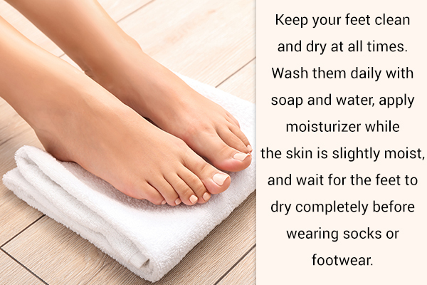 measures to prevent peeling foot
