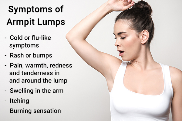symptoms of armpit lumps