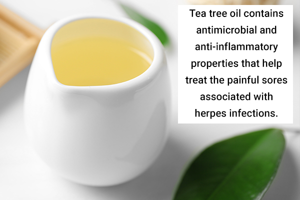 use tea tree oil to help manage herpes infection